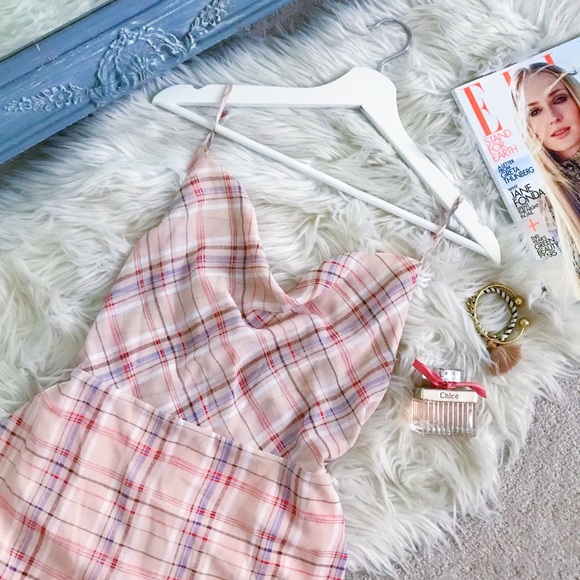 Urban Outfitters Dresses & Skirts - ✨✨Etophe Studios Plaid Print Cowl Neck Mini Dress
